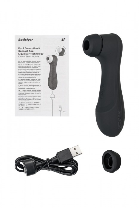 Черный вакуумный стимулятор клитора Satisfyer Pro 2 Generation 3 - Satisfyer