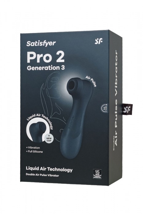 Черный вакуумный стимулятор клитора Satisfyer Pro 2 Generation 3 - Satisfyer