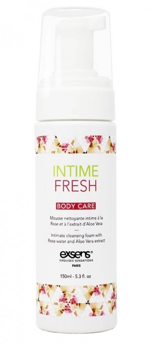 Органическая интимная очищающая пенка Intime Fresh - 150 мл. - Exsens - купить с доставкой в Липецке