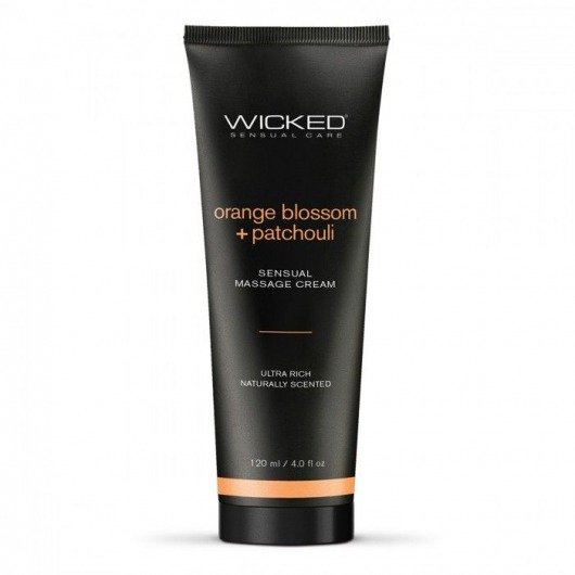 Массажный легкий крем WICKED Orange Blossom plus Patchouli - 120 мл. - Wicked - купить с доставкой в Липецке