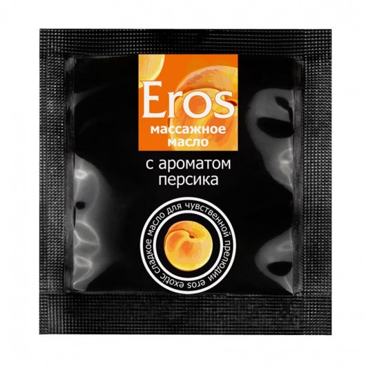 Саше массажного масла Eros exotic с ароматом персика - 4 гр. - Биоритм - купить с доставкой в Липецке