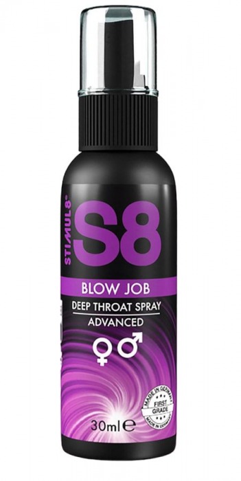 Лубрикант для орального секса S8 Deep Throat Spray - 30 мл. - Stimul8 - купить с доставкой в Липецке