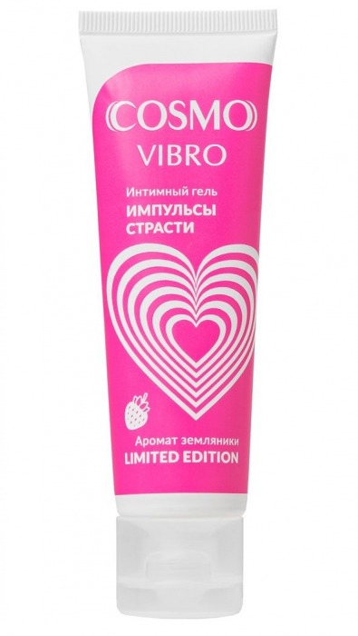 Возбуждающий гель на водно-силиконовой основе Cosmo Vibro с ароматом земляники - 50 гр. - Биоритм - купить с доставкой в Липецке