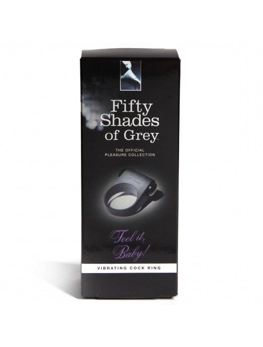 Серое эрекционное кольцо с вибрацией Feel It, Baby! - Fifty Shades of Grey - в Липецке купить с доставкой