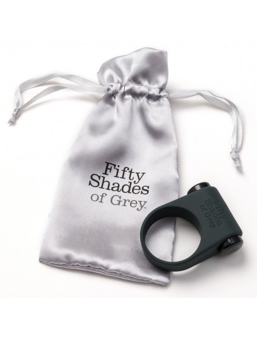Серое эрекционное кольцо с вибрацией Feel It, Baby! - Fifty Shades of Grey - в Липецке купить с доставкой