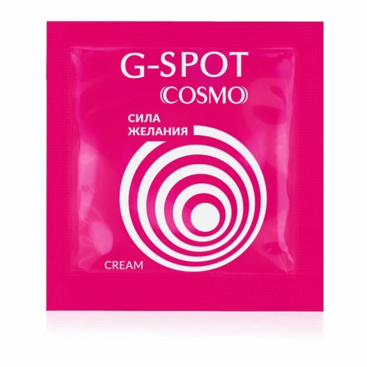 Стимулирующий интимный крем для женщин Cosmo G-spot - 2 гр. - Биоритм - купить с доставкой в Липецке