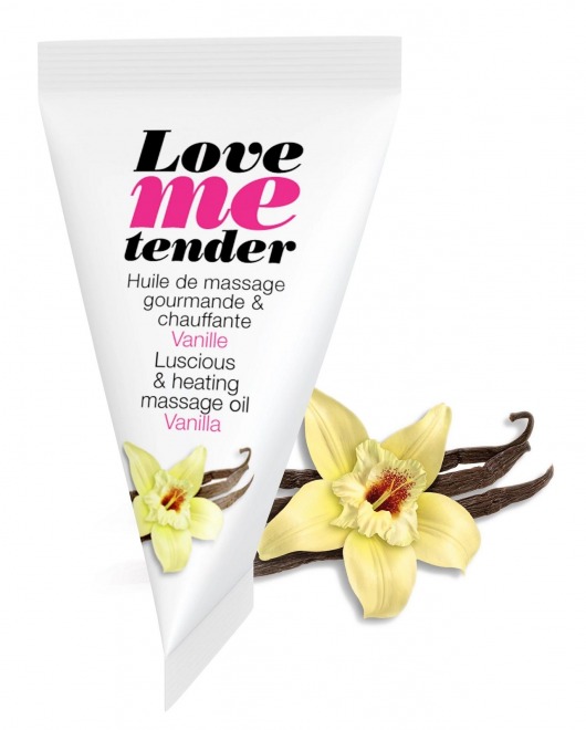 Съедобное согревающее массажное масло Love Me Tender Vanilla с ароматом ванили - 10 мл. - Love to Love - купить с доставкой в Липецке