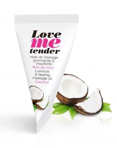 Съедобное согревающее массажное масло Love Me Tender Cocos с ароматом кокоса - 10 мл. - Love to Love - купить с доставкой в Липецке