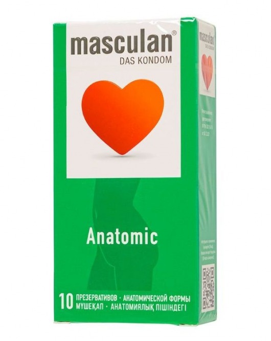 Презервативы анатомической формы Masculan Anatomic - 10 шт. - Masculan - купить с доставкой в Липецке