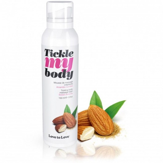 Массажная хрустящая пенка Tickle My Body Sweet Almonds с ароматом миндаля - 150 мл. - Love to Love - купить с доставкой в Липецке
