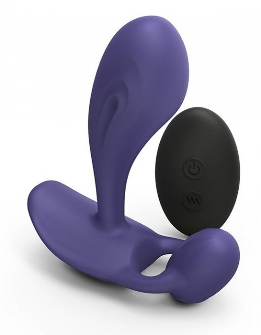 Темно-синий вибромассажер Witty P G Vibrator with Remote Control - Love to Love - в Липецке купить с доставкой