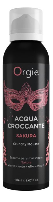Хрустящая пенка для массажа Orgie Acqua Croccante Sakura с ароматом сакуры - 150 мл. - ORGIE - купить с доставкой в Липецке