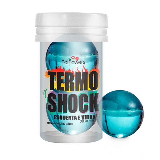 Интимный гель Termo Shock Hot Ball с разогревающе-покалывающим эффектом (2 шарика по 3 гр.) - HotFlowers - купить с доставкой в Липецке