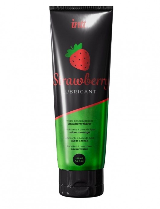 Смазка на водной основе с ароматом клубники Strawberry Lubricant - 100 мл. - INTT - купить с доставкой в Липецке