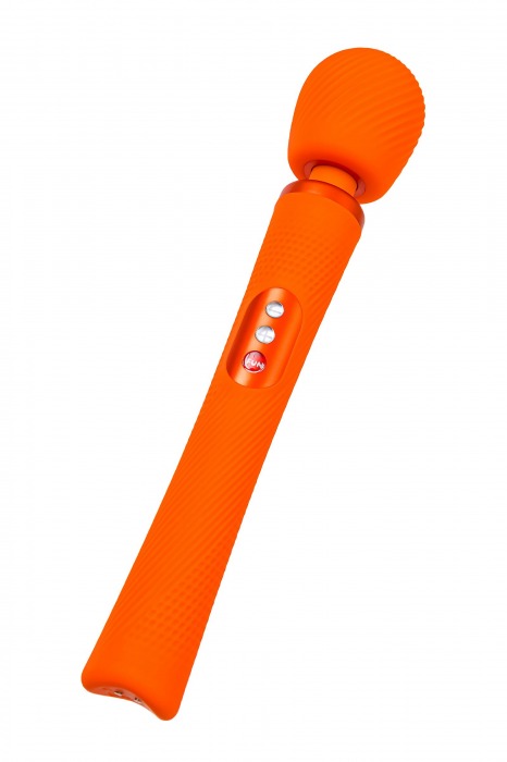Оранжевый вибромассажер Vim Vibrating Wand - 31,3 см. - Fun Factory