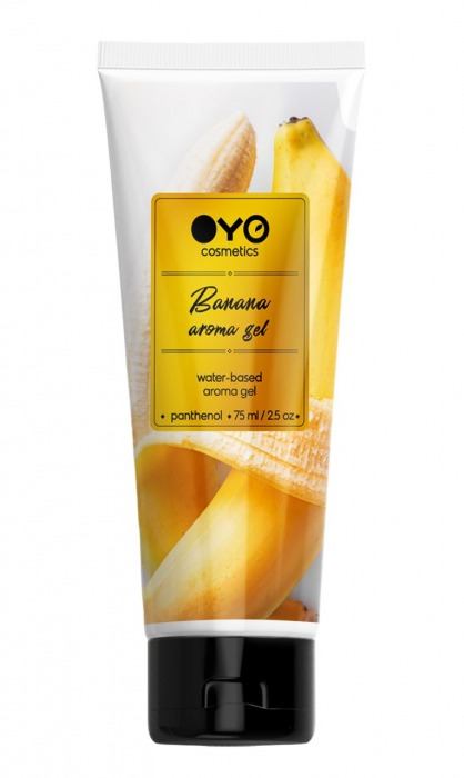 Лубрикант на водной основе OYO Aroma Gel Banana с ароматом банана - 75 мл. - OYO - купить с доставкой в Липецке