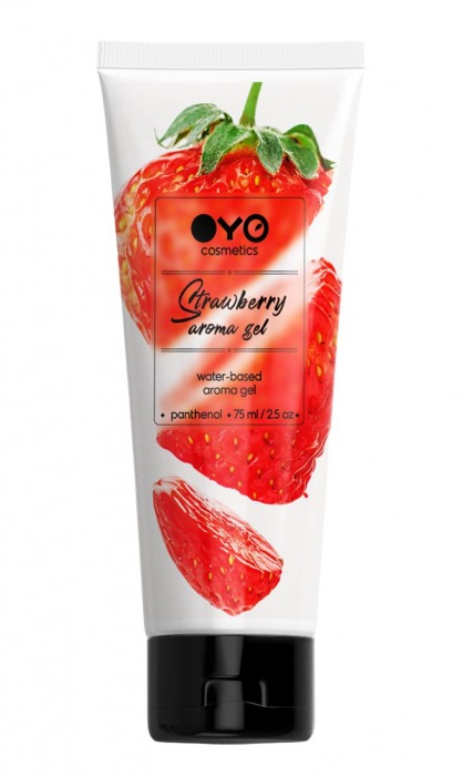 Лубрикант на водной основе OYO Aroma Gel Strawberry с ароматом клубники - 75 мл. - OYO - купить с доставкой в Липецке