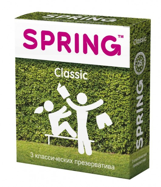 Классические презервативы SPRING CLASSIC - 3 шт. - SPRING - купить с доставкой в Липецке