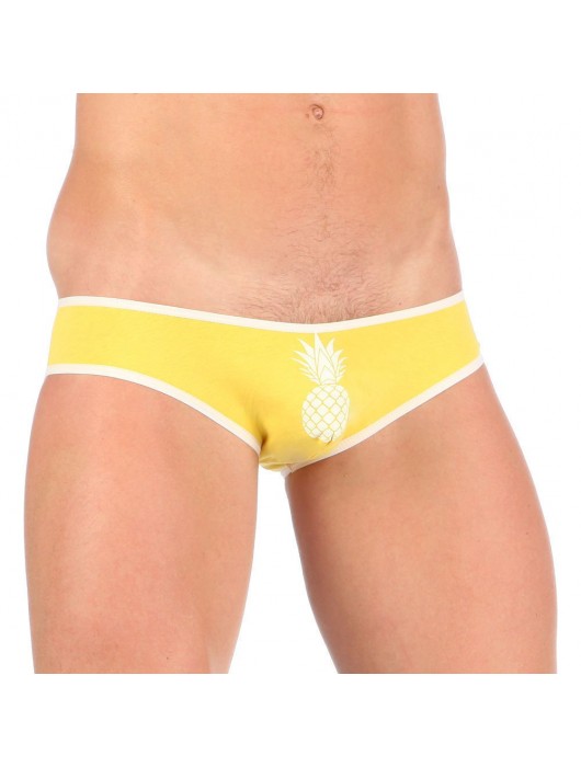 Мужские мини-слипы с белой окантовкой Pineapple - Boefje купить с доставкой