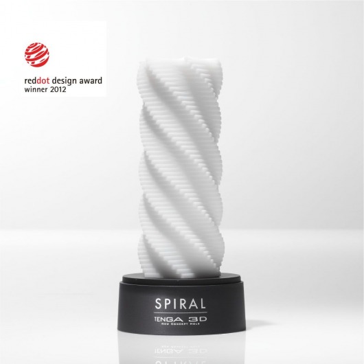 Белый 3D мастурбатор SPIRAL - Tenga - в Липецке купить с доставкой