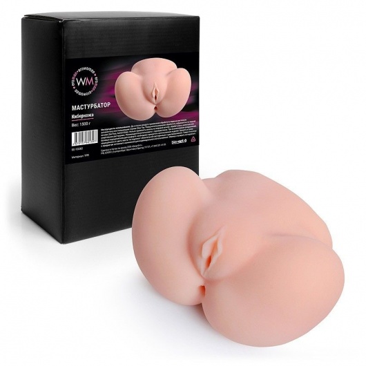 Реалистичный мастурбатор с двумя функциональными отверстиями - Erowoman-Eroman - в Липецке купить с доставкой