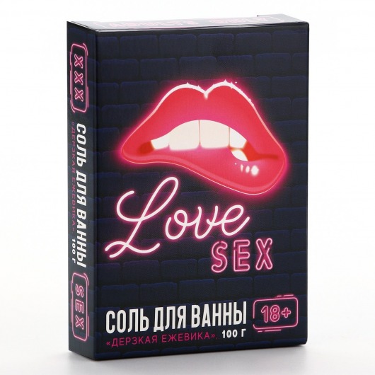 Соль для ванны Love с ароматом ежевики - 100 гр. - Чистое счастье - купить с доставкой в Липецке