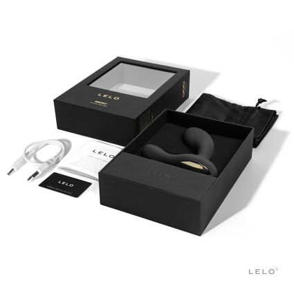 Чёрный перезаряжаемый стимулятор простаты Bruno Black - Lelo - в Липецке купить с доставкой