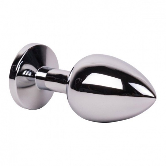 Большой стальной плаг с розовым кристаллом Pink Bubble Gum - 9,5 см. - Erotic Fantasy - купить с доставкой в Липецке