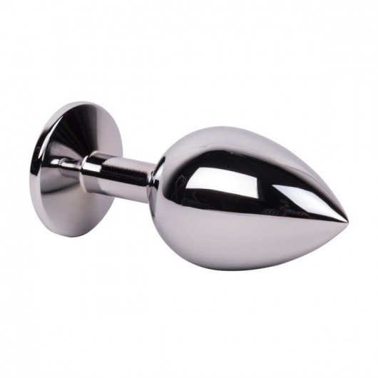 Большой стальной плаг с оранжевым кристаллом Juicy Orange - 9,5 см. - Erotic Fantasy - купить с доставкой в Липецке