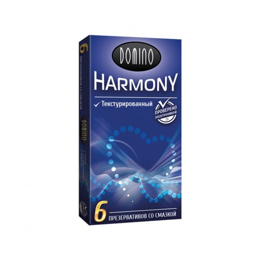 Текстурированные презервативы Domino Harmony - 6 шт. - Domino - купить с доставкой в Липецке