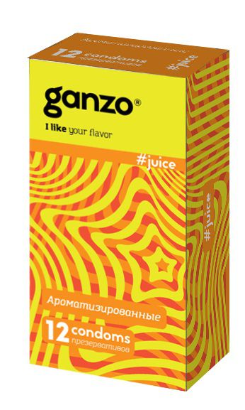 Ароматизированные презервативы Ganzo Juice - 12 шт. - Ganzo - купить с доставкой в Липецке