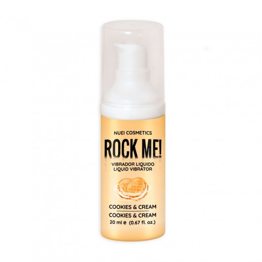 Жидкий вибратор Nuei Rock Me! с ароматом печенья и сливок - 20 мл. - Nuei cosmetics - купить с доставкой в Липецке