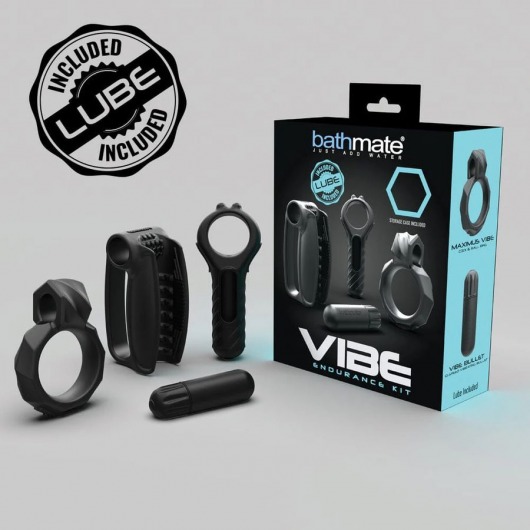 Набор Bathmate Vibe Endurance Kit: 2 эрекционных кольца, вибропуля, мастурбатор - Bathmate купить в Липецке с доставкой в Orgasmix.ru Набор Bathmate Vibe Endurance Kit: 2 эрекционных кольца, вибропуля, мастурбатор - Bathmate