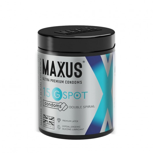 Гладкие презервативы Maxus G spot с двойной спиралью - 15 шт. - Maxus - купить с доставкой в Липецке