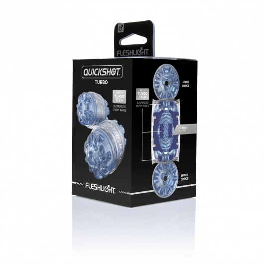 Мастурбатор Fleshlight Quickshot Turbo Blue Ice - Fleshlight - в Липецке купить с доставкой