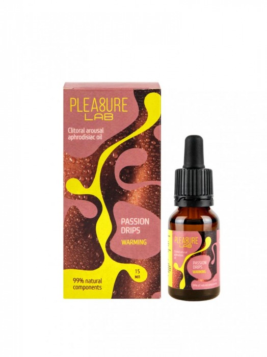 Капли с согревающим эффектом Passion Drips Warming - 15 мл. - Pleasure Lab - купить с доставкой в Липецке