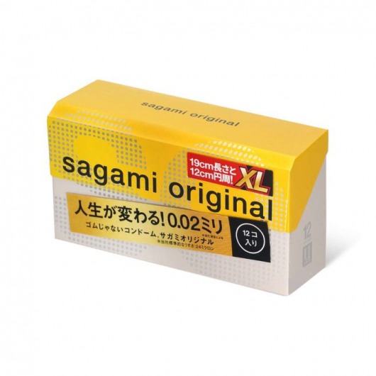 Презервативы увеличенного размера Sagami Original 0.02 XL-size - 12 шт. - Sagami - купить с доставкой в Липецке