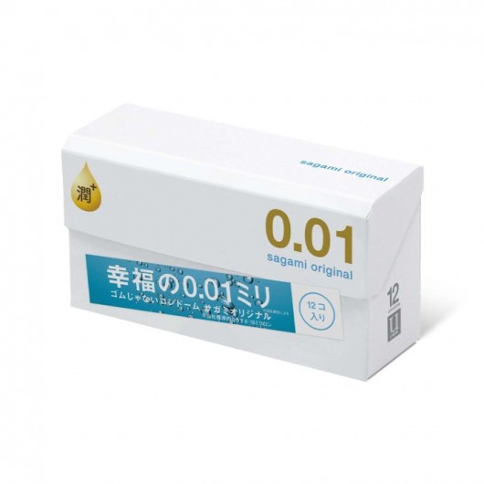 Увлажнённые презервативы Sagami Original 0.01 Extra Lub - 12 шт. - Sagami - купить с доставкой в Липецке