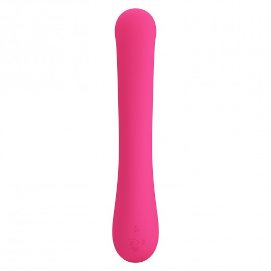 Розовый вибратор-кролик с дисплеем Lamar - 22 см. - Baile