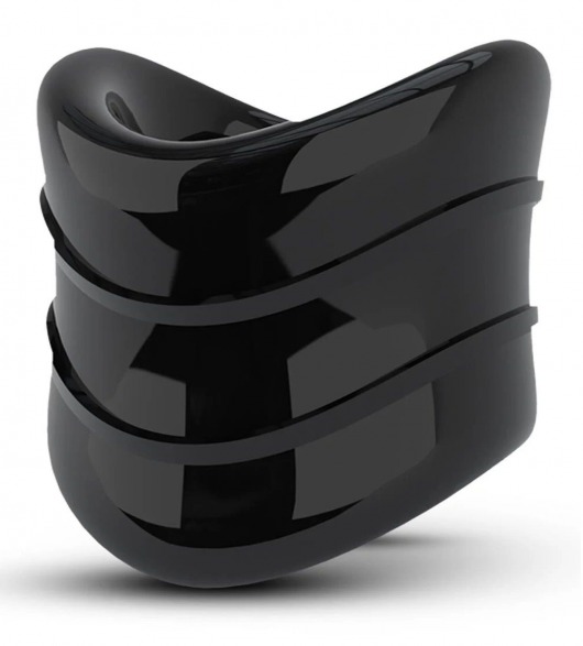 Черное эрекционное кольцо на мошонку Beef Ball Stretcher Snug X Long - Blush Novelties - в Липецке купить с доставкой