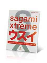 Ультратонкий презерватив Sagami Xtreme SUPERTHIN - 1 шт. - Sagami - купить с доставкой в Липецке