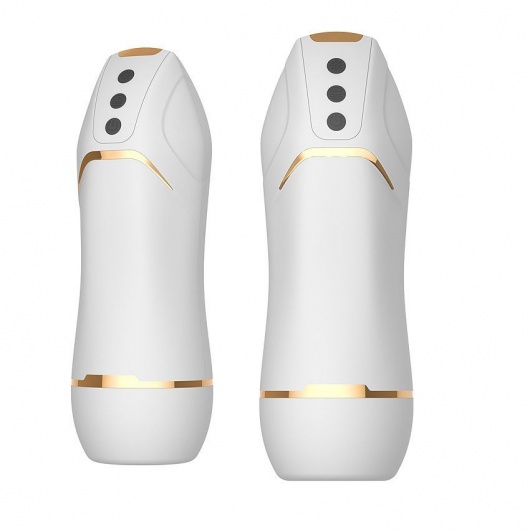 Белый вибромастурбатор Hero с режимом вакуума - A-LOVING - в Липецке купить с доставкой