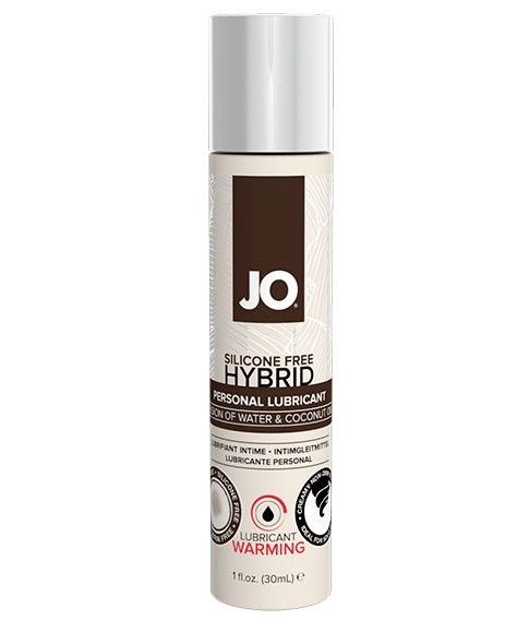 Водно-масляный лубрикант с разогревающим эффектом JO Silicone Free Hybrid Lubricant WARMING  - 30 мл. - System JO - купить с доставкой в Липецке