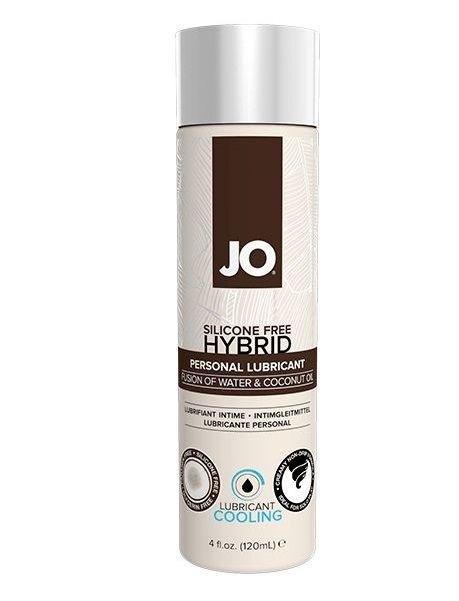 Водно-масляный лубрикант с охлаждающим эффектом JO Silicon free Hybrid Lubricant COOLING - 120 мл. - System JO - купить с доставкой в Липецке