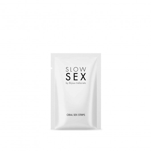 Полоски для орального секса Slow Sex Oral Sex Strips - 7 шт. - Bijoux Indiscrets - купить с доставкой в Липецке