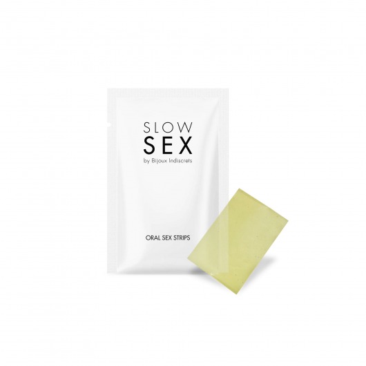 Полоски для орального секса Slow Sex Oral Sex Strips - 7 шт. - Bijoux Indiscrets - купить с доставкой в Липецке