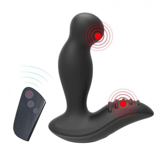 Черный вибромассажер простаты 3,5’’ Remote Control P-spot Massager - 12,5 см. - Erokay - в Липецке купить с доставкой