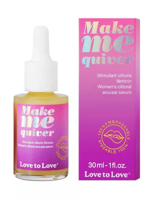 Возбуждающие капли для клитора Make Me Quiver - 30 мл. - Love to Love - купить с доставкой в Липецке