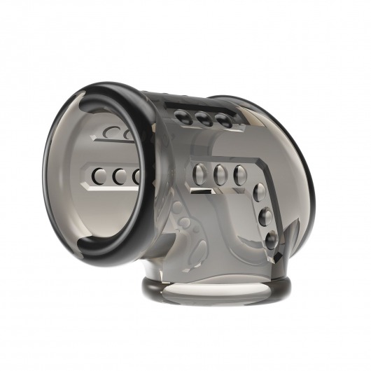 Дымчатая насадка на пенис и мошонку - Baile - в Липецке купить с доставкой