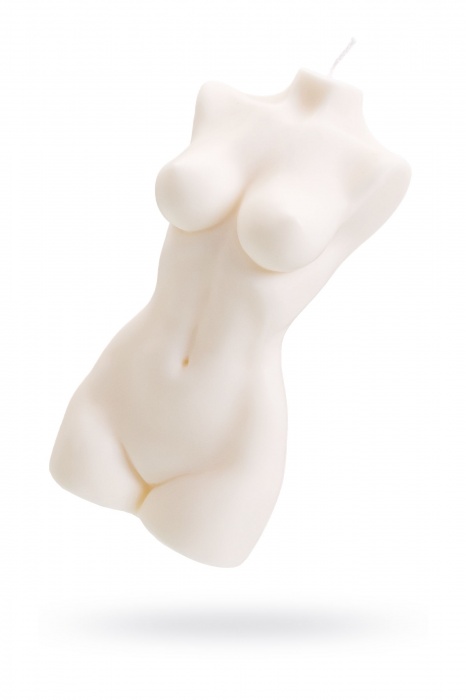 Белая интерьерная свеча в форме женского торса - 850 гр. - Pecado - купить с доставкой в Липецке